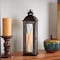 Smart Solar Smart Living 16 in. Glass/Metal Siena LED Candle Lantern Bronze 84036-LC - alternate 9